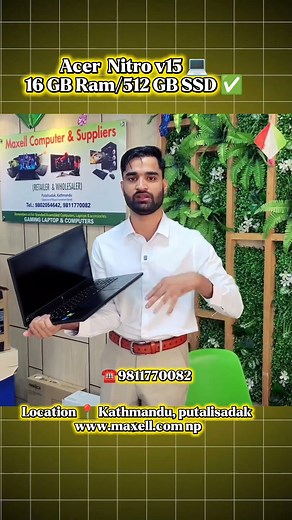 💻 Get the 𝗯𝗲𝘀𝘁 𝗹𝗮𝗽𝘁𝗼𝗽𝘀 𝗮𝘁 𝘂𝗻𝗯𝗲𝗮𝘁𝗮𝗯𝗹𝗲 𝗽𝗿𝗶𝗰𝗲𝘀 — only at 𝗠𝗮𝘅𝗲𝗹𝗹 𝗖𝗼𝗺𝗽𝘂𝘁𝗲𝗿 & 𝗦𝘂𝗽𝗽𝗹𝗶𝗲𝗿𝘀! 🎁 Enjoy 𝗵𝘂𝗴𝗲 𝗱𝗶𝘀𝗰𝗼𝘂𝗻𝘁𝘀, exclusive 𝗴𝗶𝗳𝘁 𝗵𝗮𝗺𝗽𝗲𝗿𝘀, and 𝗙𝗥𝗘𝗘 𝗹𝗶𝗳𝗲𝘁𝗶𝗺𝗲 𝗺𝗮𝗶𝗻𝘁𝗲𝗻𝗮𝗻𝗰𝗲 𝘀𝗲𝗿𝘃𝗶𝗰𝗲! 🚚 Free Cash on Delivery across Nepal 🎉 Genuine products Amazing freebies with every purchase 💯 Trusted by thousands – Shop Smart. Shop Maxell. 📍 Visit us: maxell.com.np 📞 Call: 9802054642 | 9811770082 📍 Putalisadak,