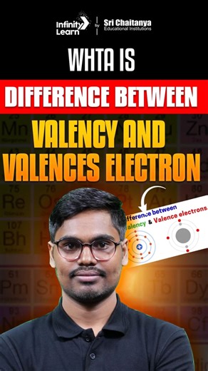 Difference Between Valency and Valence Electrons | #chemistry #education #shorts