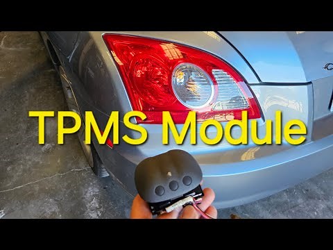 Chrysler Crossfire tire pressure module replacement location