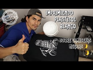 ¡CÓMO IMPRIMIR PLASTISOL BLANCO SOBRE CAMISETAS NEGRAS! TUTORIAL PASO A PASO.