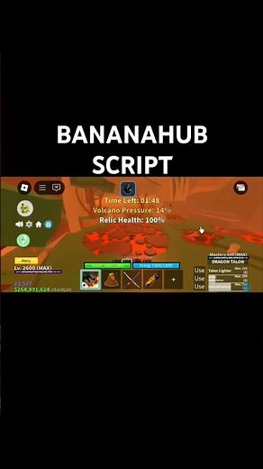 Bananhub script ez auto prehistoric Island for new new bloxfruit dragon Draco race update