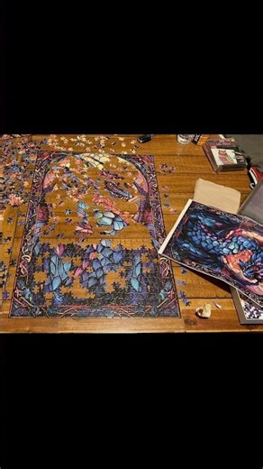 Building a 1000 piece puzzle 😁🧩 #puzzle