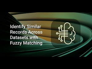 Finding Matching Records Between Datasets Using Fuzzy Matching Techniques