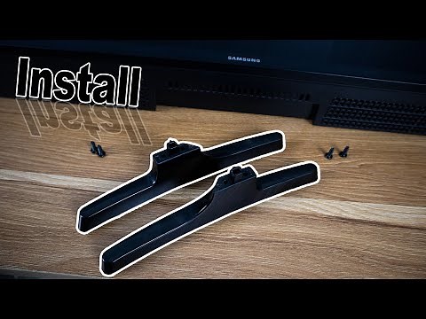 How to Install SAMSUNG Smart TV Stand Legs