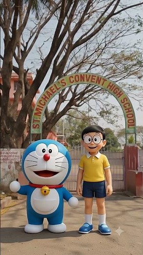 Doraemon & Nobita Explore Dandeli Schools 🏫 | Rotary School & Convent | Part 4