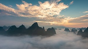 Mountain, Sunrise, 4K. Free Stock Video