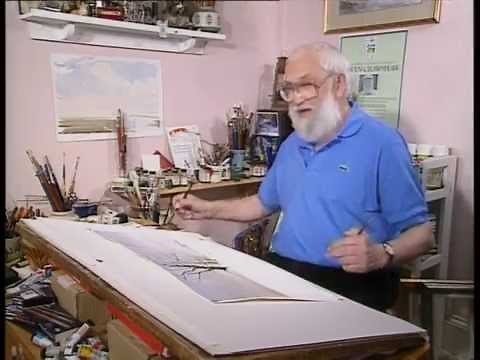 Watercolour Snow scene.. Alwyn Crawshaw