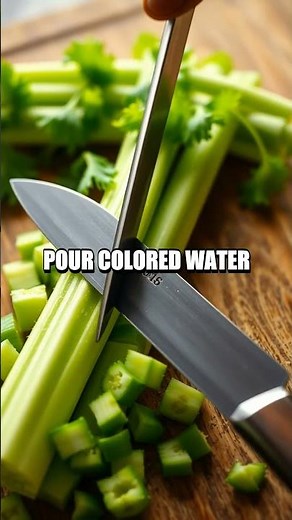 Capillary Color Parade: A Home Celery Transport Experiment