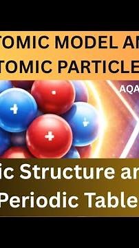 AQA GCSE CHEMISTRY Atomic model and subatomic particles #students #atomicstructure #periodictable