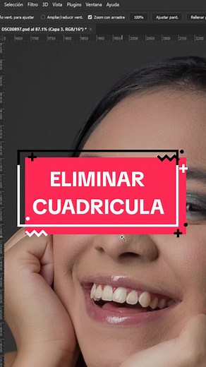 Eliminar cuadrícula en Photoshop fácilmente