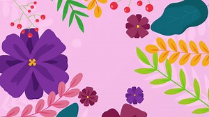 Motion Graphic of Flat colorful spring background | Free Stock Video Footage