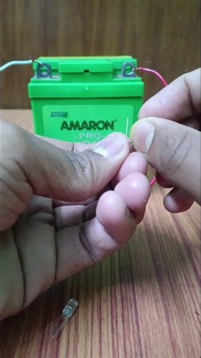 Glowing 1.5 volts green led using 12 volts lead acid battery