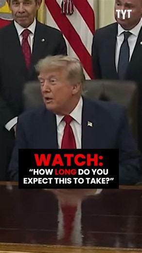 Reporter Asks Trump "How Long" He Expects Iran War To Last