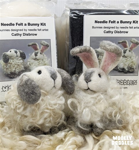 Bunny Needle Felt Kit: DIY Craft - Etsy Canada