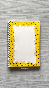 Polka dots page border design 💛🖤 #arttherapy #yellow #polkadots #frontpage #creative | Indureka