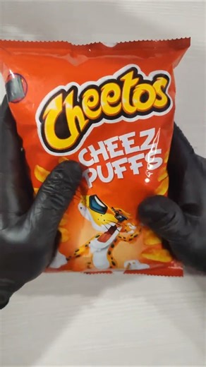 Cheetos Puffs Crush ASMR 🟠 #asmr #relaxing #shorts #challenge