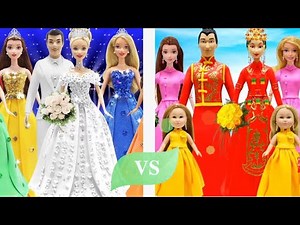 Play Doh Wedding Dresses Disney Princess Cinderella VS Disney Princess Mulan Inspired Costumes