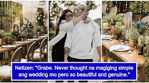 Simpleng wedding reception nina Angel Locsin, Neil Arce, pinuri ng mga netizens