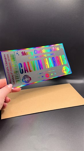 Surprise Concert Tickets Gift Idea