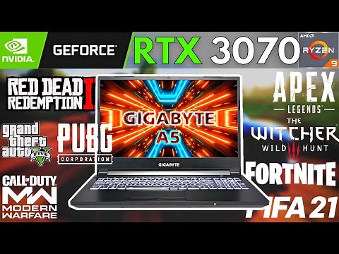 AMD Ryzen 9 5900HX + RTX 3070 | 8 Games Tested