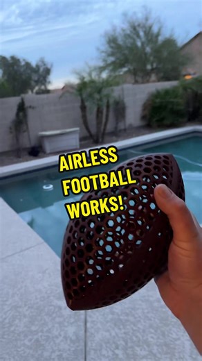 3D Printed Airless Regulation Football - Watch it Fly!