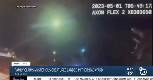 Las Vegas family claims 'non-human creatures' landed in backyard