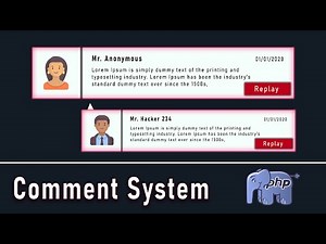 How To Create Real-Time Comment & Replay System Using PHP, JQUERY, AJAX & MYSQL