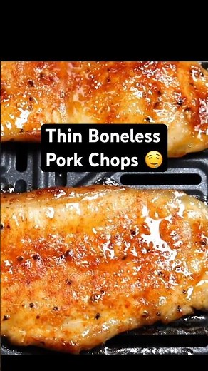DELICIOUS Air Fryer Thin Boneless Pork Chops Recipe #airfryer #recipe #airfryerrecipes #easyrecipe