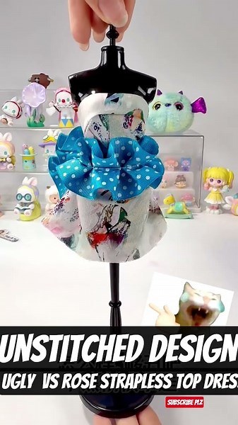 ugly Vs blue rose dress#unstisched dress design #handmade#trending