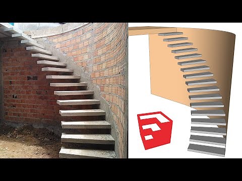 Curved Stairs SketchUp Quick Tip - TutorialsUp