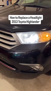 💡 How to Replace Headlight on 2013 Toyota Highlander Replacing a headlight on most vehicles is a fairly simple diy task even for a novice. Follow these steps to replace a headlight on a 2013 Toyota Highlander: 1. Pull the hood latch to the left of the steering wheel to pop open the hood. 2. Locate the headlight unit. Give it a quarter turn counterclockwise. You’ll feel it release from the grooves. 3. Pull the unit out of the socket hole. Then pull the bulb out of the unit to disconnect. It just