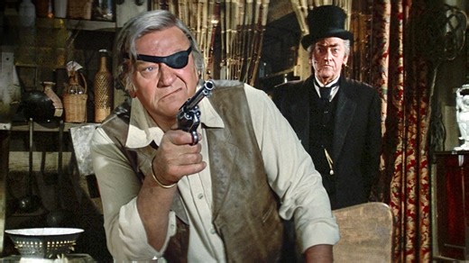 Cogburn earns his star again (John Wayne, Katharine Hepburn) - Rooster Cogburn