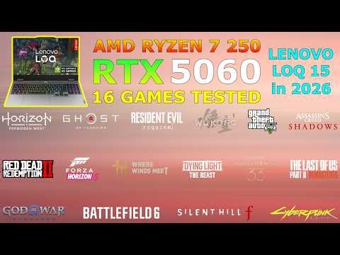 Lenovo LOQ - RTX 5060 + Ryzen 7 250 - The Ultimate Gaming Test
