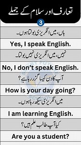 Greeting and Indtroduction Sentences Part 3, Daily Used English to Urdu sentences | Smart Future School