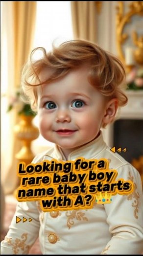 5 Rare Baby Boy Names Starting With A 👑 #Shorts