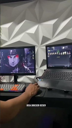 tutorial menghubungkan layar monitor ke laptop#tutorialyoutube #setuplivestream #viralshorts