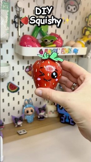 🍓Easy No Paper Squishy - DIY Play-Doh Squishy Tutorial #squishy #diysquishy #squishies #squishytoy