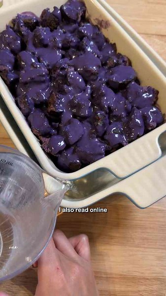 Ube Donut Pudding Fail
