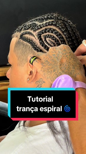 Tutorial de Trança Espiral Passo a Passo