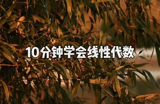 用python十分钟学会线性代数