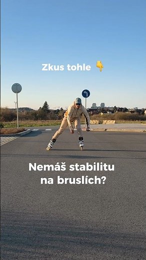 Nemáš stabilitu na bruslích? 🛼 Zkus tyhle 3 cviky 😊 #nealkojecool