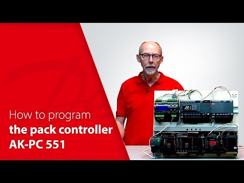How to program the pack controller AK-PC 551