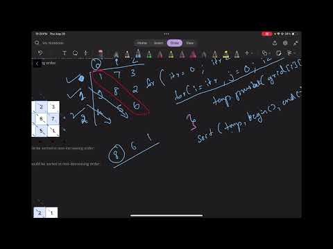 Leetcode 3446: sort matrix by diagonals