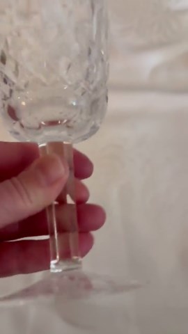 Waterford Lismore Crystal Wine Glass Vintage Cut Crystal Goblet Ireland Elegant Stemware - Etsy