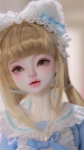 💛🐱 1/4 BJD Liano ・ two color cat maid pink sweet/blue soft suits, cat ear skirt covers the campus sweet girl feeling, and is a girl star that can be cool and cute https://s.click.aliexpress.com/e/_c3AQn9Xz #balljointeddoll #bjdphotography #bjddoll #dollstagram #abjd