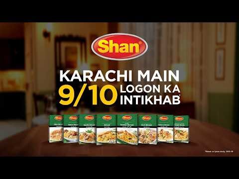 Karachi main 9/10 logon ka intikhab – Shan Recipe Mixes