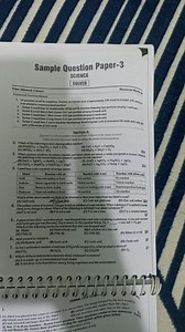 Sample Question Paper-3 SCIENCE SOLVED Time Allowed: 3 hours Ge... | Filo