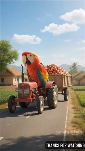 farmer parrot cartoon video #cartoon #entertainment #youtubeshorts #shorts #kiskacandy #aishorts