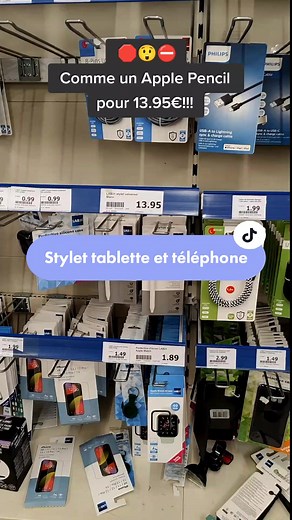 Stylet pour tablette et téléphone 😲!!! #test #essai #stylet #applepencil #magasinaction