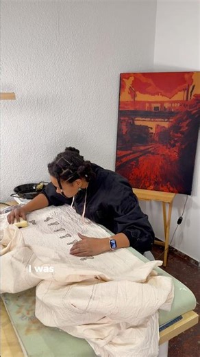 Inside my textile studio - full process batik technique